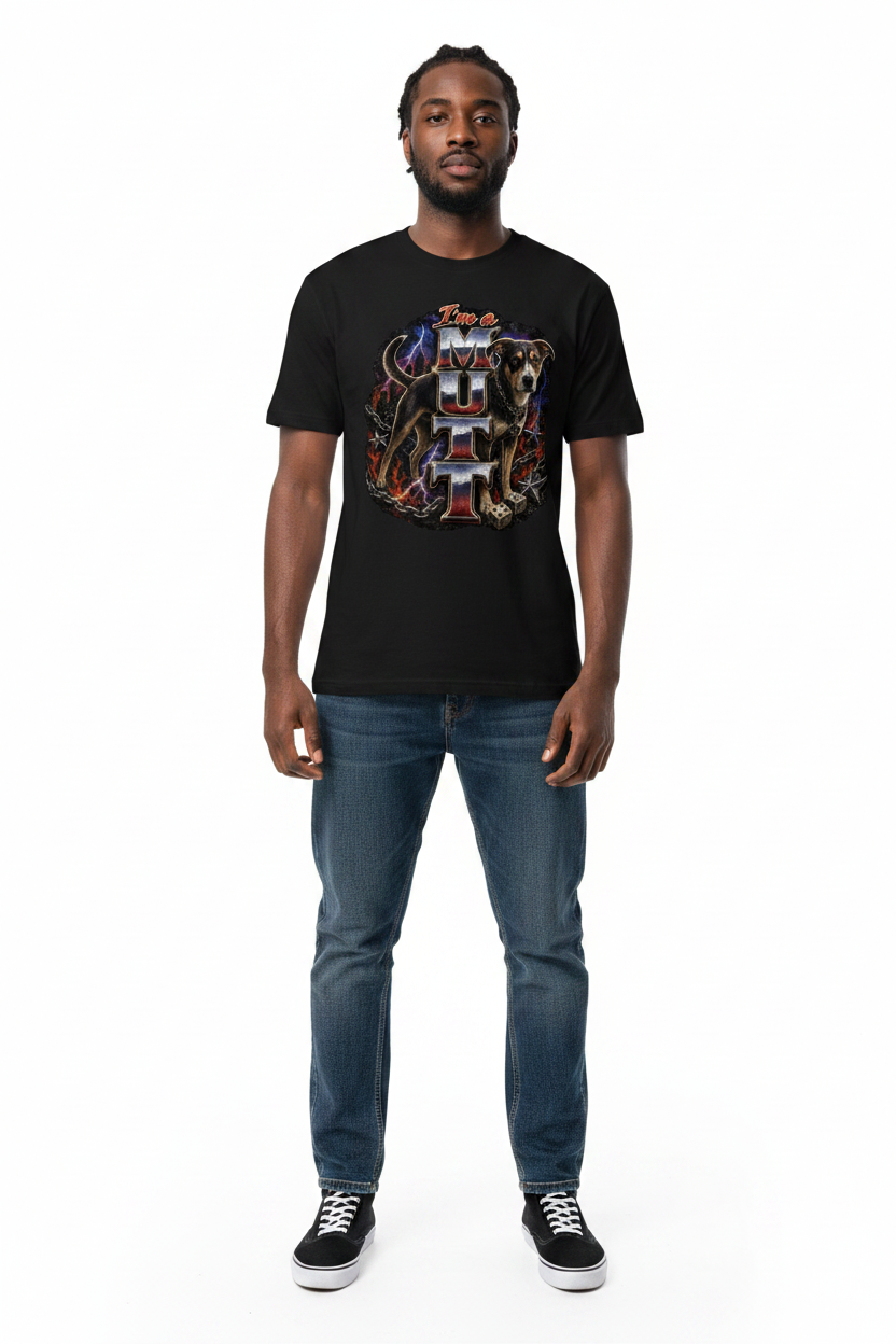 Black Male Model - I'm a MUTT Tee