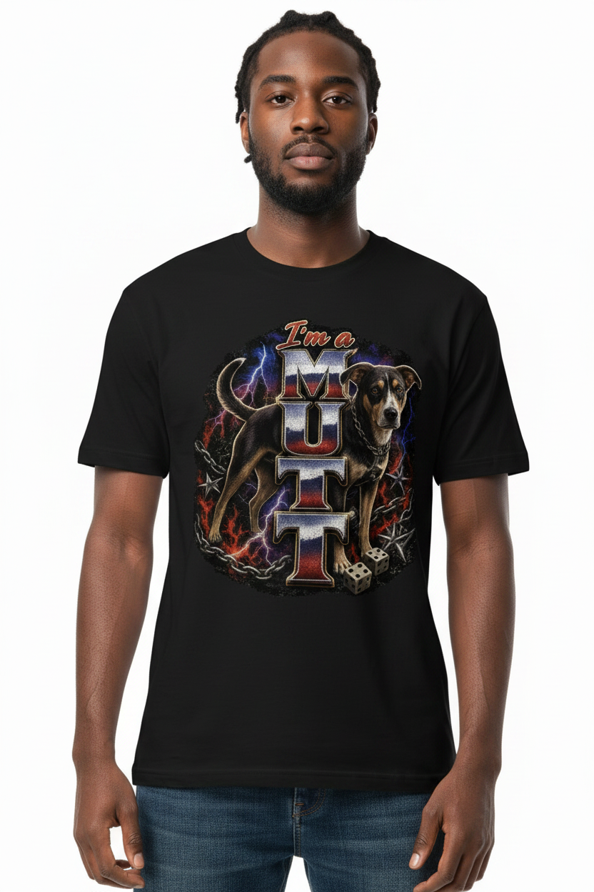 Close-up - I'm a MUTT Tee